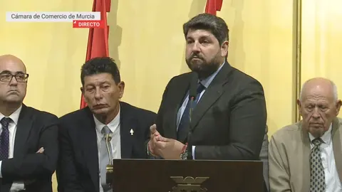 Fernando L&oacute;pez Miras este martes en el acto en defensa del trasvase Tajo-Segura (foto: La 7)
