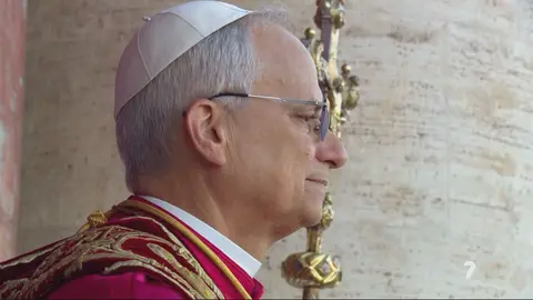 Papa Le&oacute;n XIV (foto: La 7)