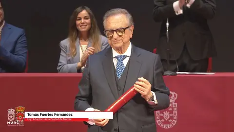 Tom&aacute;s Fuertes, hijo adoptivo de la Ciudad de Murcia