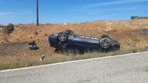 Accidente en La Uni&oacute;n (foto: 1-1-2)