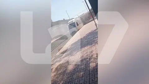 Tren que ha ardido en La Uni&oacute;n este viernes (foto: La 7/Marina Egea)