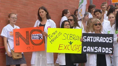 Protestas de este viernes en Murcia (foto: La 7)