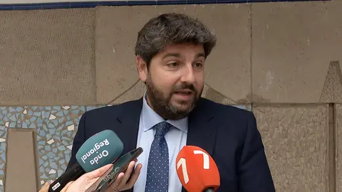 Fernando L&oacute;pez Miras, este viernes en la Asamblea Regional (foto: La 7)