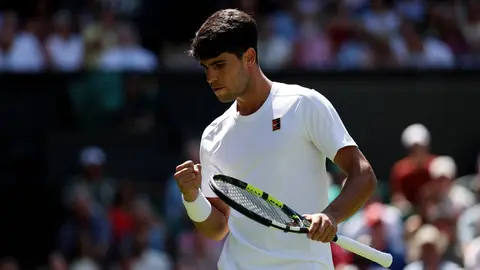 Alcaraz, en su debut en Wimbledon 2025 | Foto: ATP Tour