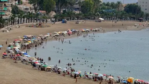 Playa de la Colonia, en &Aacute;guilas (foto: La 7)