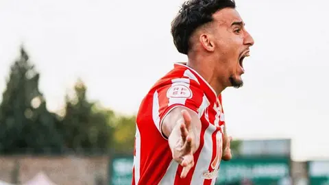 El jugador, natural de Torre Pacheco, Rachad Fettal (foto: UD Almer&iacute;a)