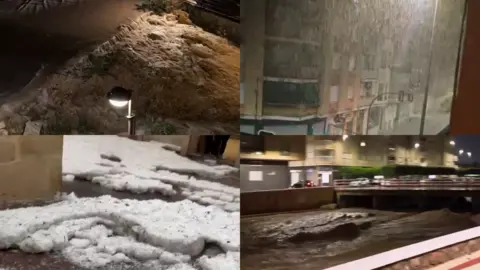 La lluvia descarga con fuerza en la Regi&oacute;n (foto: La7)