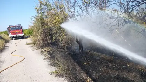 Incendio en Albuidete