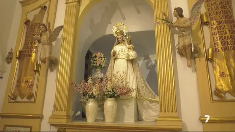 Virgen del Rosario de la pedan&iacute;a lorquina de Coy (foto: La 7)