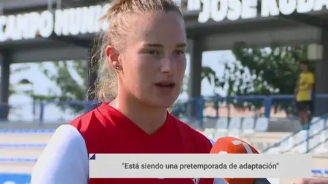 Raquel Pinel, futbolista del Alhama ElPozo (foto: La 7)