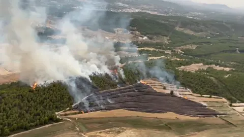 Incendio declarado en la Sierra de la Puerta, en el l&iacute;mite entre Caravaca de la Cruz y Moratalla
- DGSCE