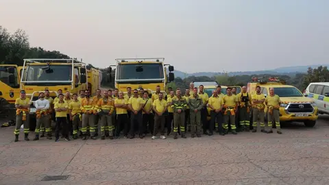 Bomberos de la Regi&oacute;n de Murcia desplazados a Extremadura