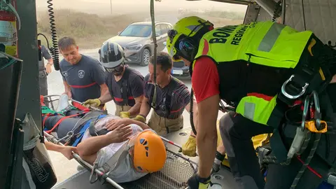 Senderista rescatada en &Aacute;guilas