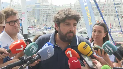 Fernando L&oacute;pez Miras, este martes en Cartagena (foto: La 7)