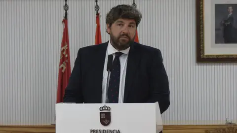 Fernando L&oacute;pez Miras, este jueves, desde Torre Pacheco (foto: La 7)