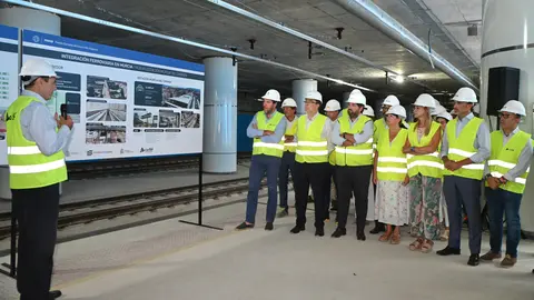 visit&oacute; hoy las obras de la nueva estaci&oacute;n de ferrocarril Murcia del Carmen