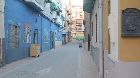 Calle de Molina de Segura donde tuvo lugar el accidente