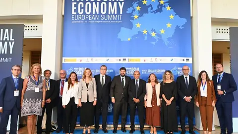 Autoridades de la Regi&oacute;n de Murcia en  la Cumbre Europea de Econom&iacute;a Social 2025 (foto: Agencias)