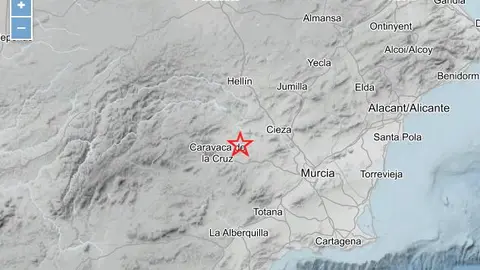 Terremoto de magnitud 3 en Calasparra en la madrugada del jueves