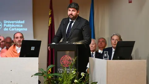 Fernando L&oacute;pez Miras preside el acto acad&eacute;mico de apertura del curso 2025-2026 de las universidades p&uacute;blicas de la Regi&oacute;n