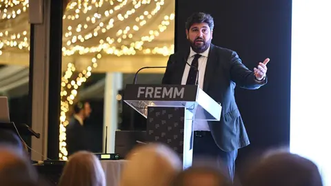 El presidente de la Comunidad, Fernando L&oacute;pez Miras, en la clausura de la 48&ordm; Asamblea General de la Federaci&oacute;n Regional de Empresarios del Metal de Murcia