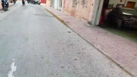 Lugar donde ha ocurrido la explosi&oacute;n (foto: La 7)