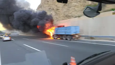 Imagen del accidente (Foto: usuario Facebook)