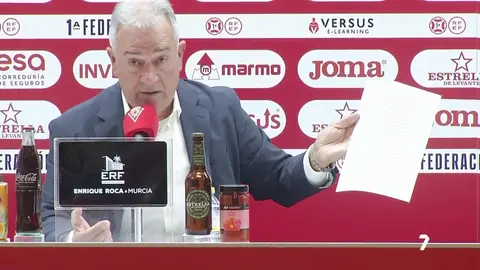 Felipe Moreno, presidente del Real Murcia (foto: La 7)