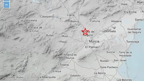Epicentro del terremoto de Lorqu&iacute; (foto: IGN)