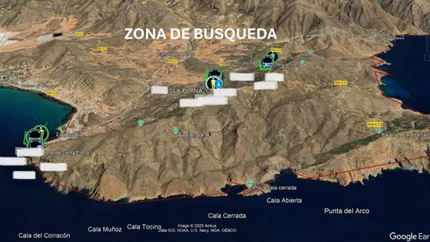 Zona de b&uacute;squeda (foto: 112)