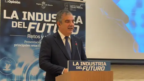 El consejero de Medio Ambiente, durante el acto