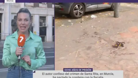 8 a&ntilde;os de prisi&oacute;n por matar en la calle Santa Rita de Murcia a un joven a pu&ntilde;aladas en junio de 2023 (foto: La 7)