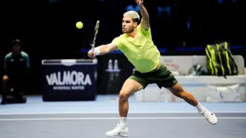 Carlos Alcaraz durante la final del ATP Finals (foto: EP)