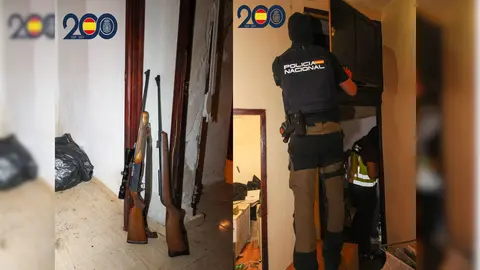 Im&aacute;genes de las armas incautadas y de la detenci&oacute;n | Polic&iacute;a Nacional