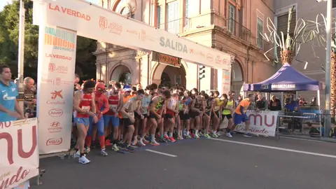 Salida de la San Silvestre de Murcia (foto: La 7)