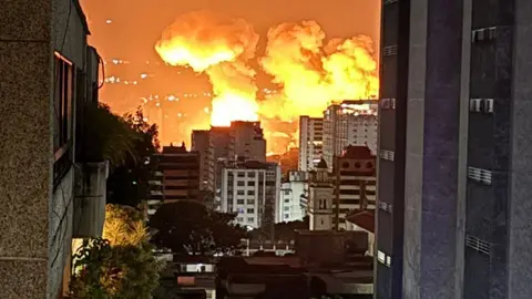 Explosiones en Caracas este s&aacute;bado (Foto: captura X)