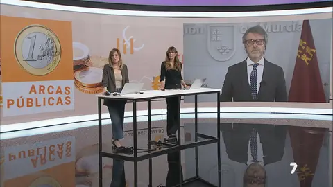 El consejero de Econom&iacute;a y Hacienda del Gobierno de la Regi&oacute;n de Murcia, Luis Alberto Mar&iacute;n, en La 7 Noticias