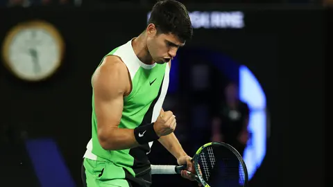 Alcaraz, en su debut en el Open de Australia 2026
