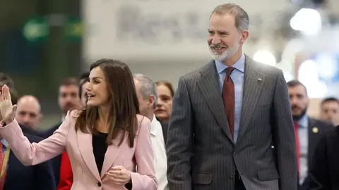 Los Reyes en Fitur, en una foto de archivo