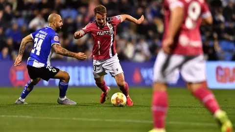 Lance del partido entre el H&eacute;rcules y el FC Cartagena que se decidi&oacute; a favor del conjunto alicantino por 2-0 (foto: FC Cartagena)