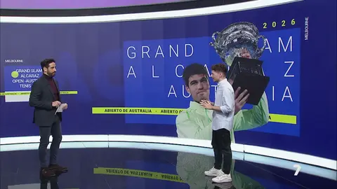 Enrique Campillo y Miki Garc&iacute;a en el an&aacute;lisis de la victoria de Carlos Alcaraz de este domingo y lo que supone para su carrera y para el mundo del deporte (foto: La 7)