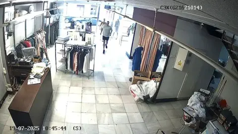 C&aacute;mara de seguridad en el momento de la agresi&oacute;n