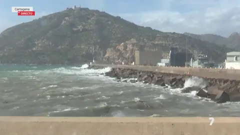 Fen&oacute;menos costeros en Cartagena, en una foto de archivo (foto: La 7)