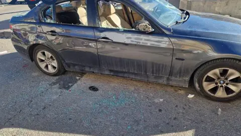 Estado en el que qued&oacute; uno de los veh&iacute;culos (foto: PN)