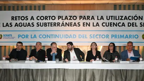 asamblea del&nbsp;Sindicato Central de Regantes del Acueducto Tajo-Segura (Scrats) celebrada en la tarde de este jueves en Jumilla.