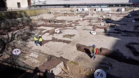 Obras en el yacimiento de San Esteban