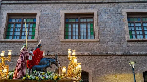 Procesi&oacute;n de la Entrada de Jes&uacute;s en Jerusal&eacute;n, popularmente conocida como la de 'La burrica' o 'Las Palmas'