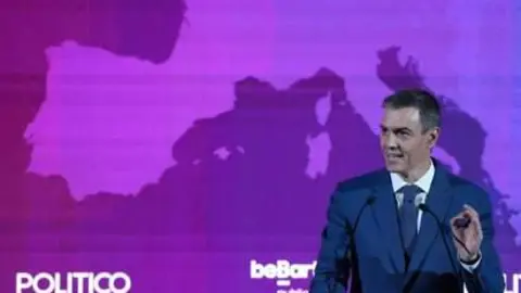 El presidente del Gobierno, Pedro S&aacute;nchez, interviene durante el European Pulse Forum 2026 (foto: EP)