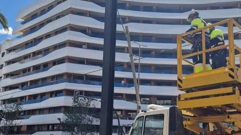 Interrumpido el tranv&iacute;a entre Plaza Circular y Los Cubos por una incidencia en la catenaria en Murcia