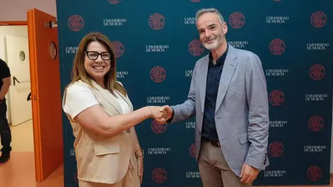 Alicia Rubio y Samuel Baixauli disputar&aacute;n la segunda vuelta de las elecciones al Rectorado de la Universidad de Murcia (foto: UMU)